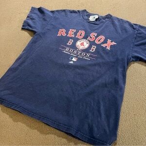 VINTAGE 2003 ADIDAS BOSTON RED SOX AMERICAN LEAGUE EAST LOGO LARGE T-SHIRT